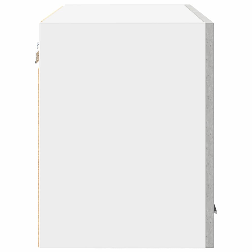 Hanging Cabinet Riga Concrete Grey and White 60 x 31 x 40 cm