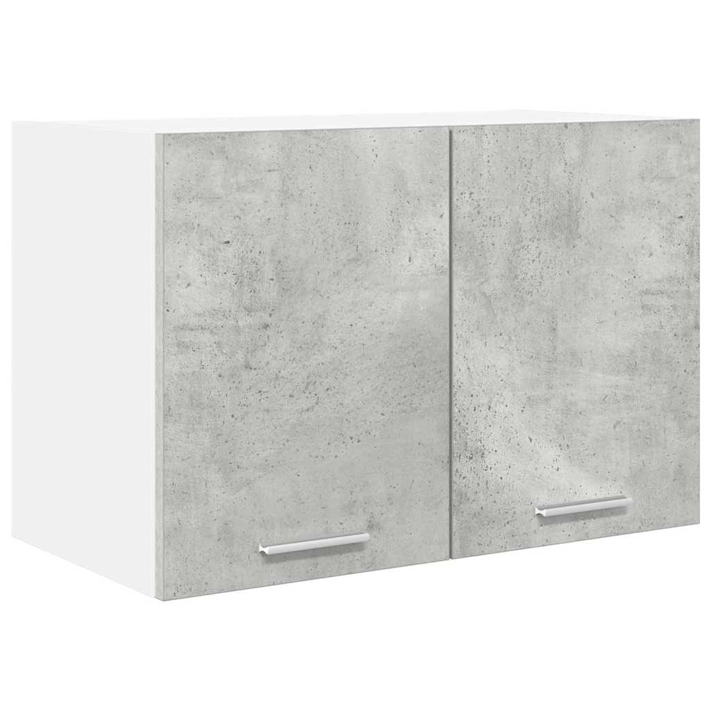 Hanging Cabinet with Shelf Riga 2 pcs Concrete Grey and White