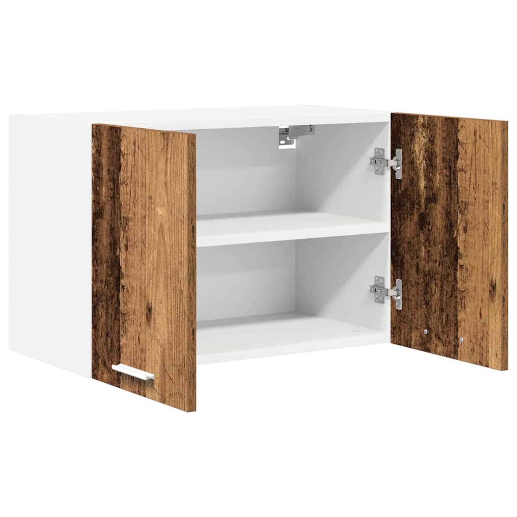 Hanging Cabinet Riga Old Wood and White 60 x 31 x 40 cm