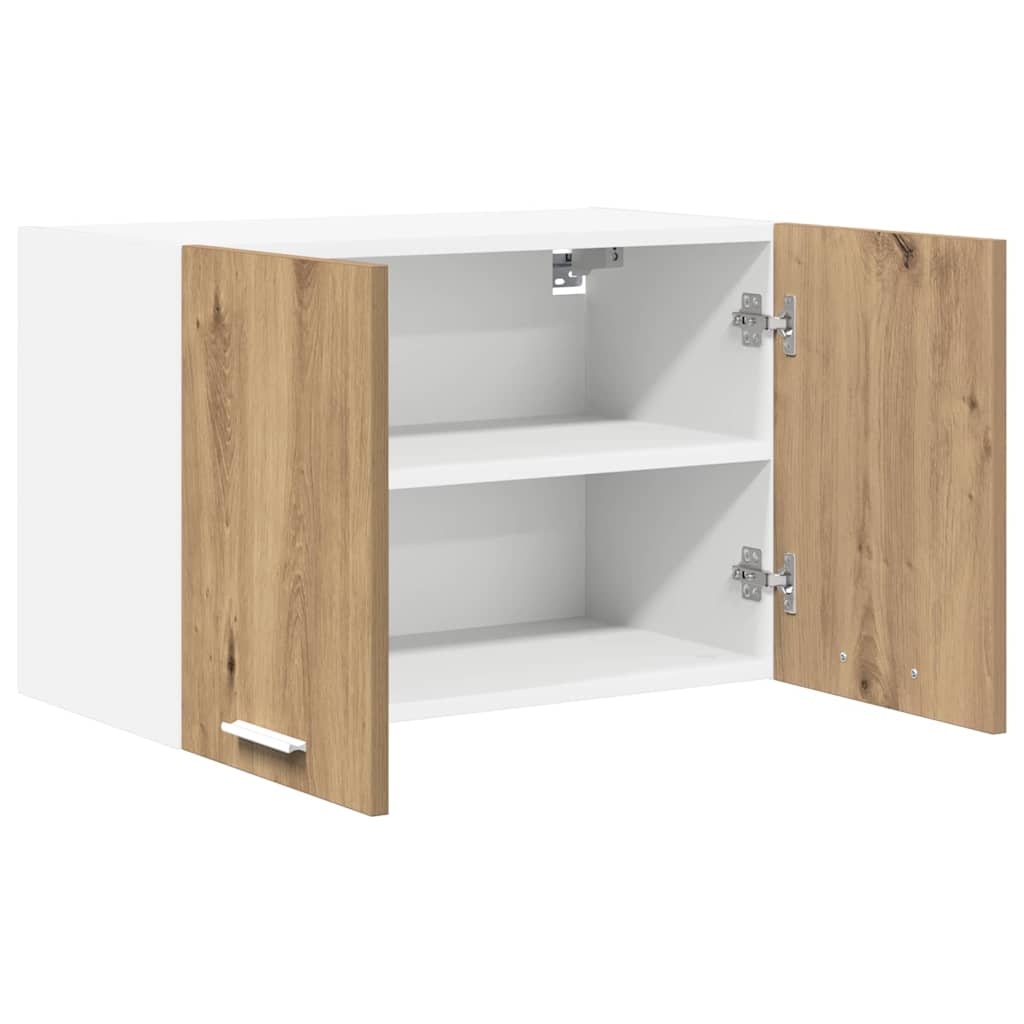 Hanging Cabinet Riga Artisan Oak and White 60 x 31 x 40 cm