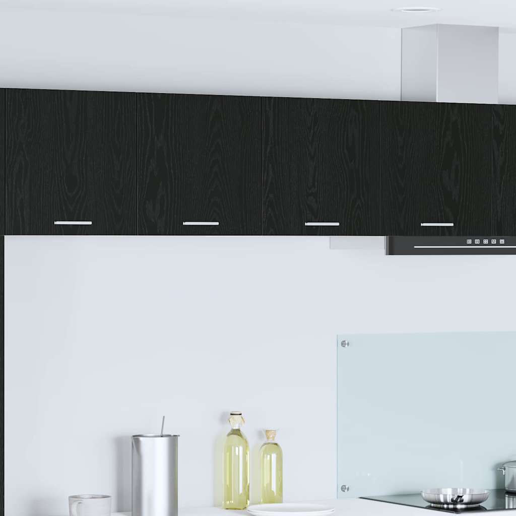 Hanging Cabinet Riga Black Oak 80 x 31 x 40 cm Engineered Wood