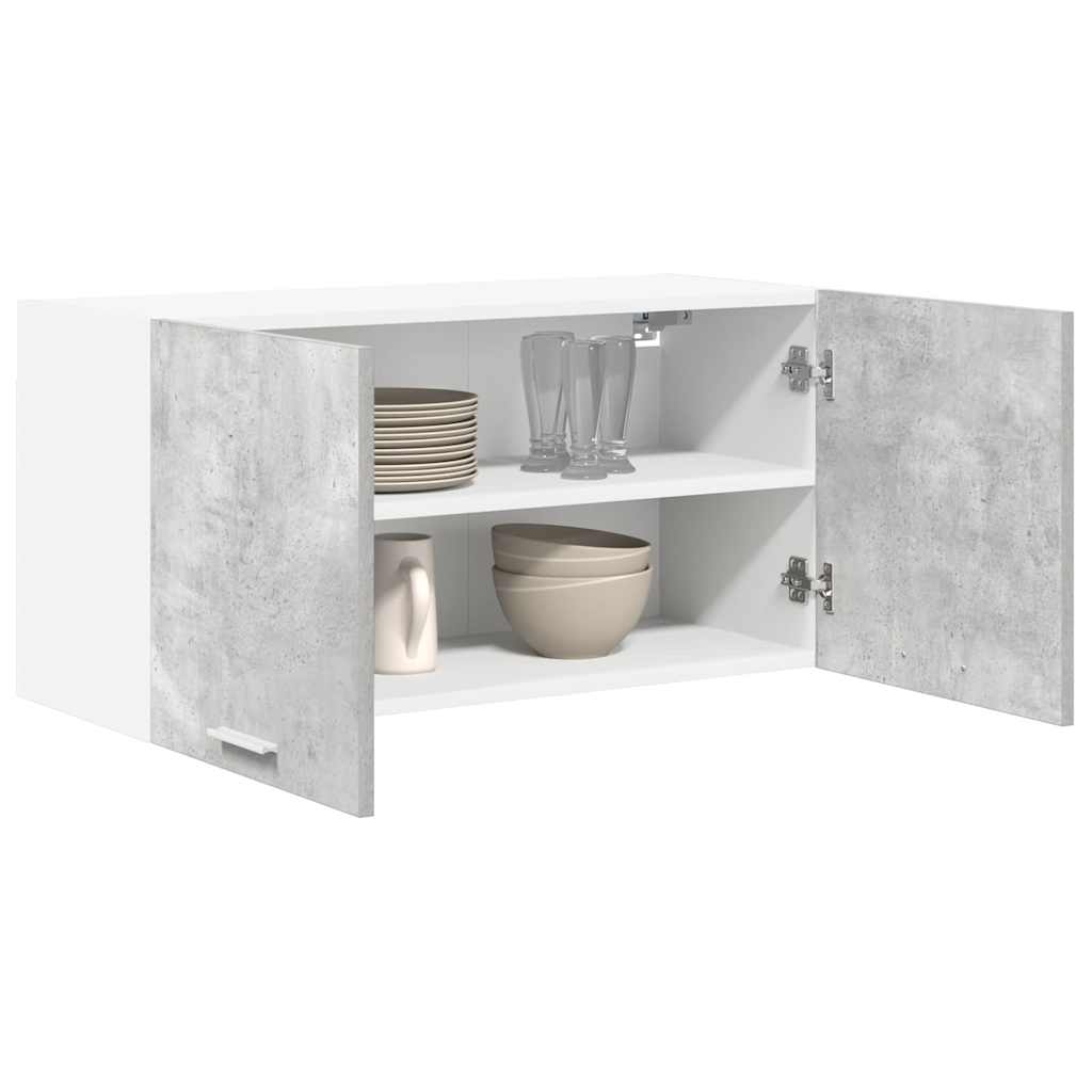 Hanging Cabinet with Shelf Riga Concrete Grey 80 x 31 x 40 cm