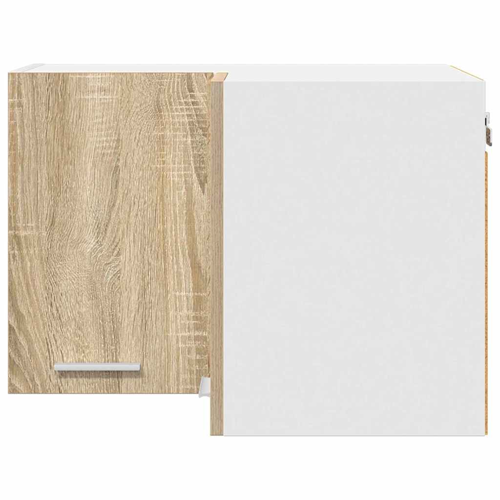 Hanging Cabinet Riga Sonoma Oak and White 57 x 57 x 40 cm