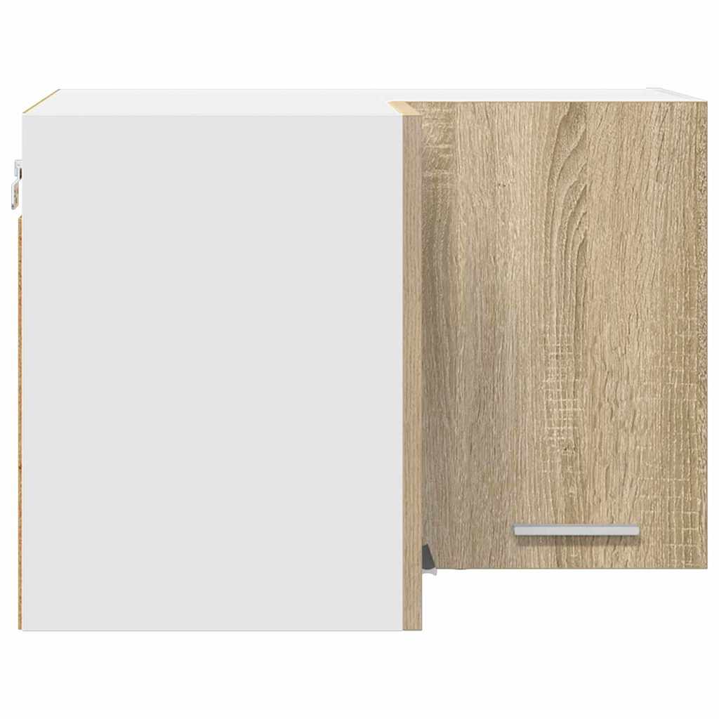 Hanging Cabinet Riga Sonoma Oak and White 57 x 57 x 40 cm