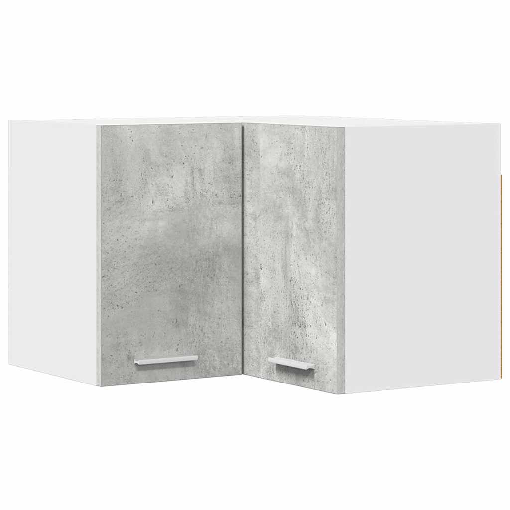 Hanging Cabinet Riga Concrete Grey and White 57 x 57 x 40 cm