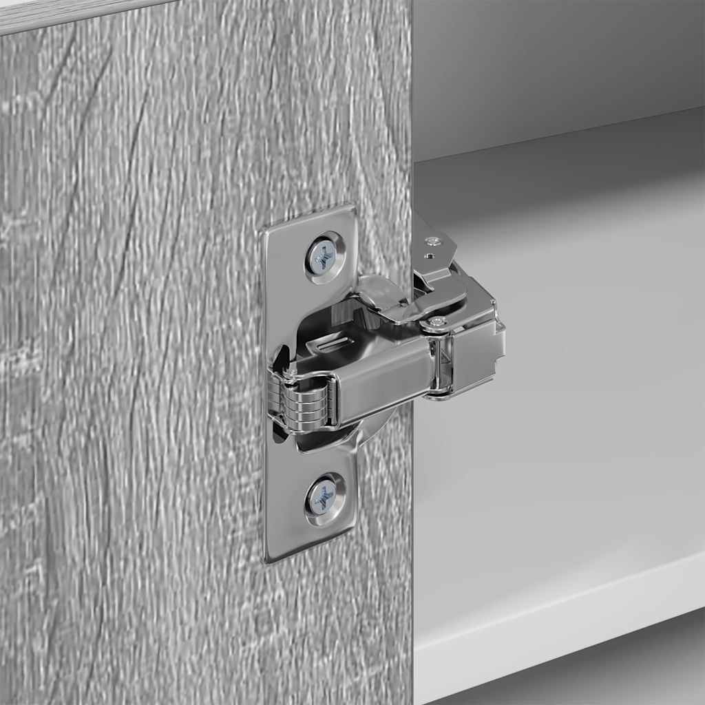 Hanging Cabinet Riga Grey Sonoma and White 57 x 57 x 40 cm