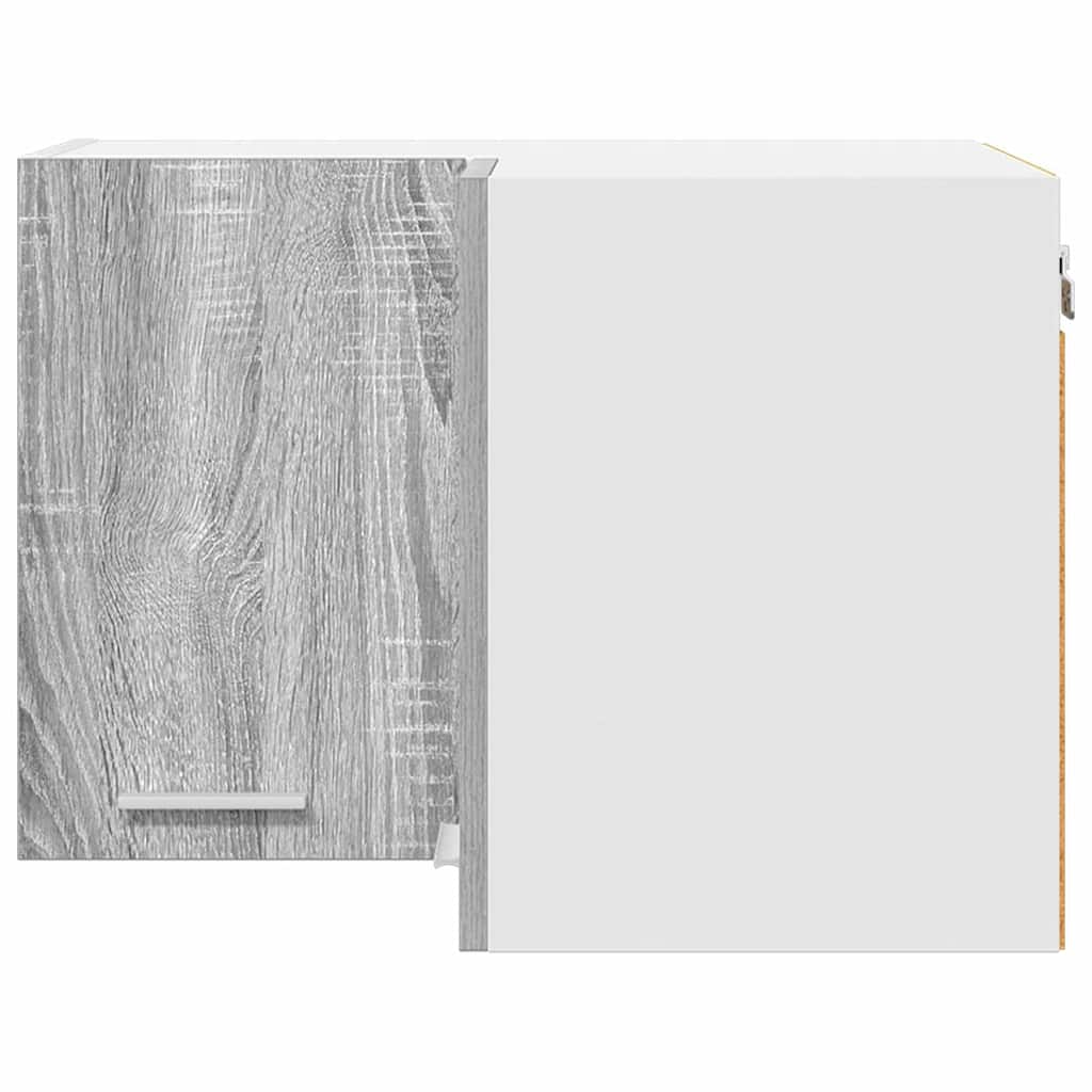 Hanging Cabinet Riga Grey Sonoma and White 57 x 57 x 40 cm