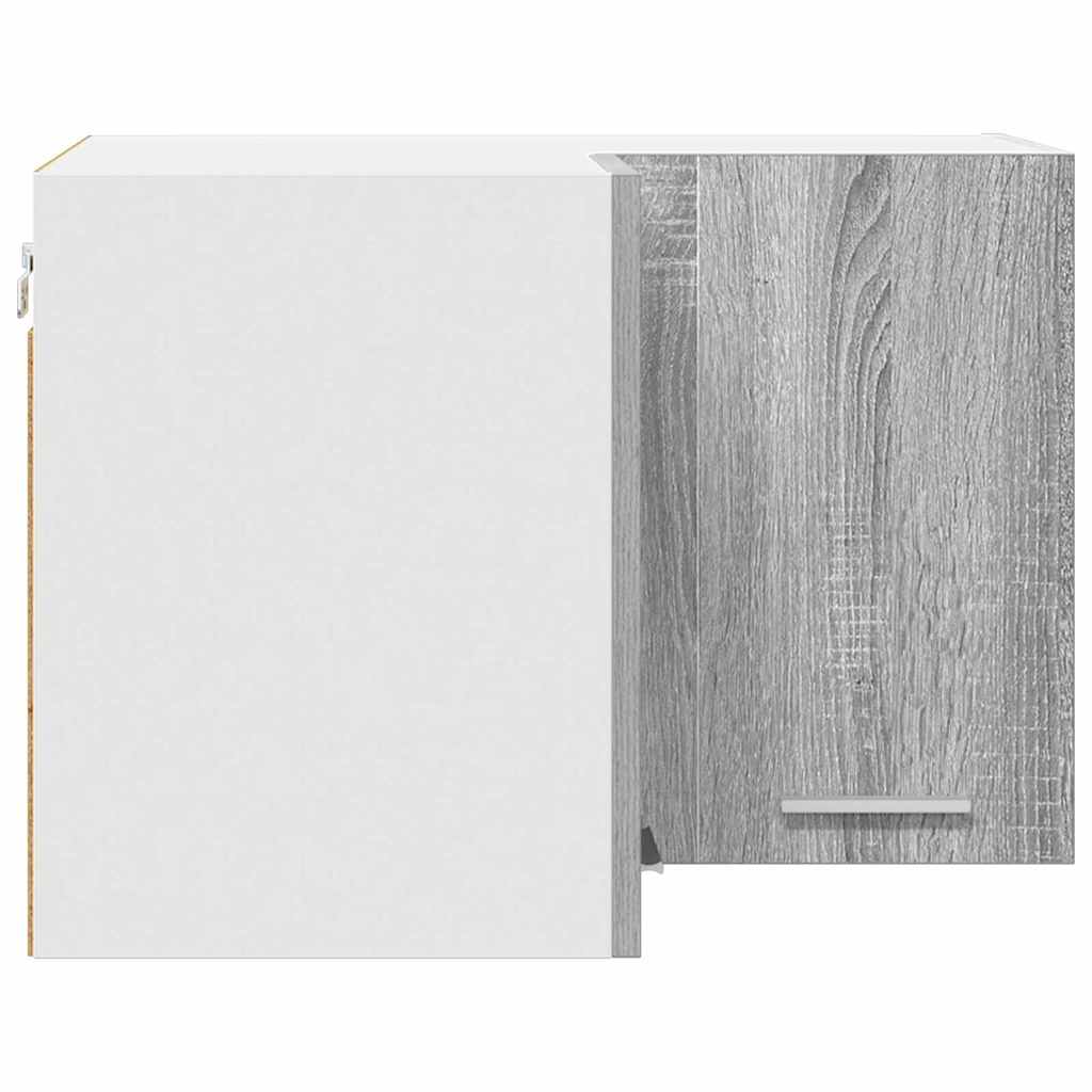 Hanging Cabinet Riga Grey Sonoma and White 57 x 57 x 40 cm