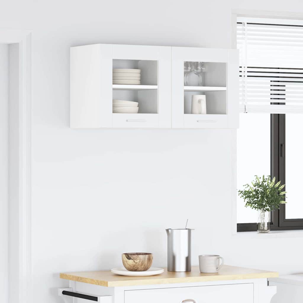 Hanging Cabinet with Shelf Riga 2 pcs White 40 x 31 x 40 cm