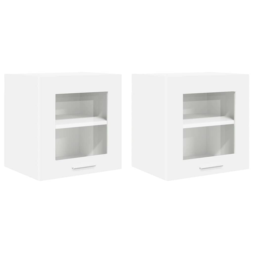 Hanging Cabinet with Shelf Riga 2 pcs White 40 x 31 x 40 cm