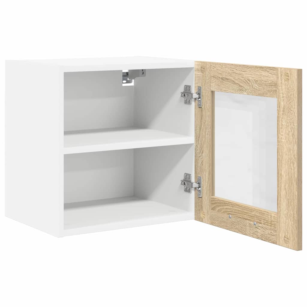 Hanging Cabinet with Door Riga 2 pcs Sonoma Oak 40 x 31 x 40 cm
