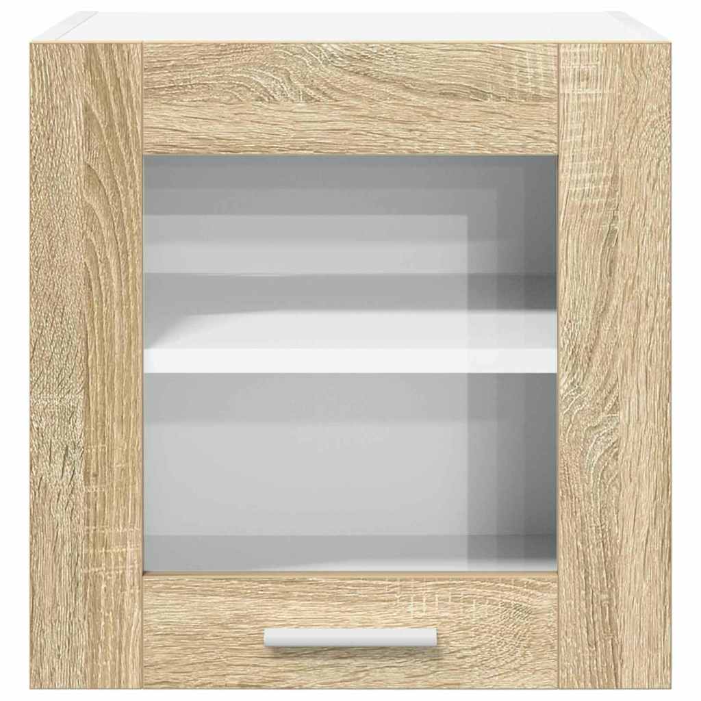 Hanging Cabinet with Door Riga 2 pcs Sonoma Oak 40 x 31 x 40 cm