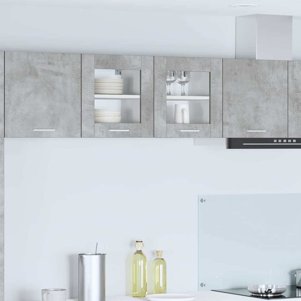Hanging Cabinet with Shelf Riga Concrete Grey 40 x 31 x 40 cm