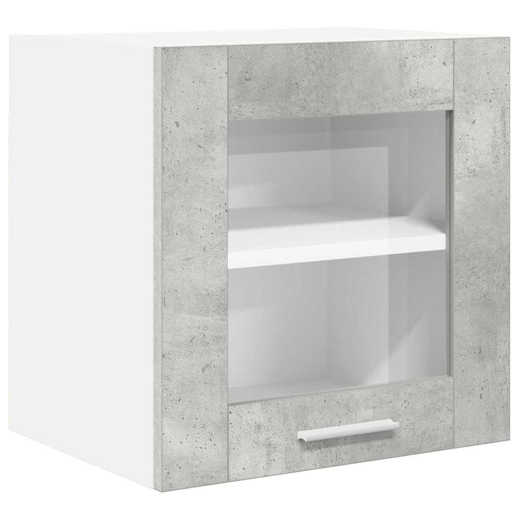 Hanging Cabinet with Shelf Riga Concrete Grey 40 x 31 x 40 cm