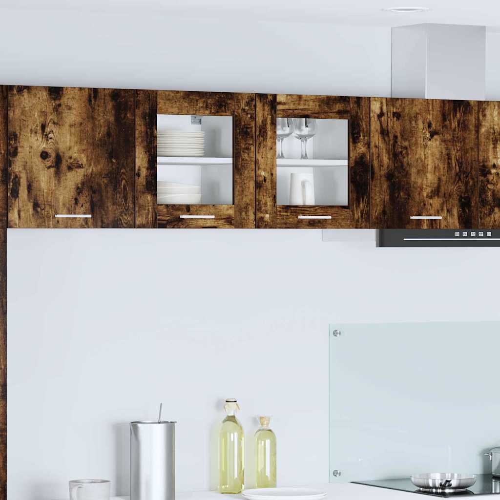 Hanging Cabinet Riga Smoked Oak 40 x 31 x 40 cm Engineered Wood