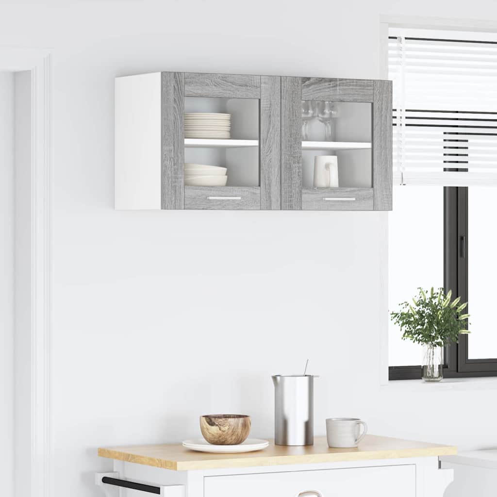 Hanging Cabinet with Shelf Riga Grey Sonoma 40 x 31 x 40 cm