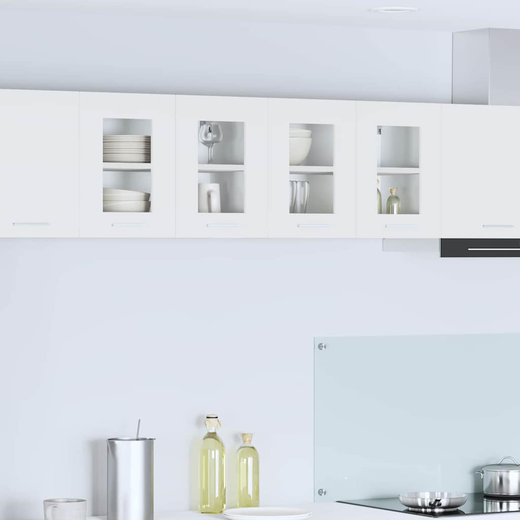 Hanging Cabinet with Shelf Riga 2 pcs White 60 x 31 x 40 cm