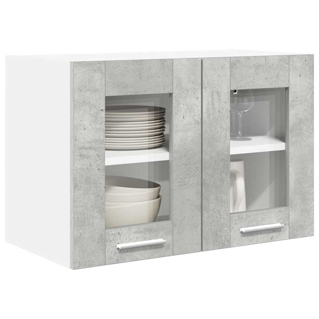 Hanging Cabinet Riga 2 pcs Concrete Grey 60 x 31 x 40 cm