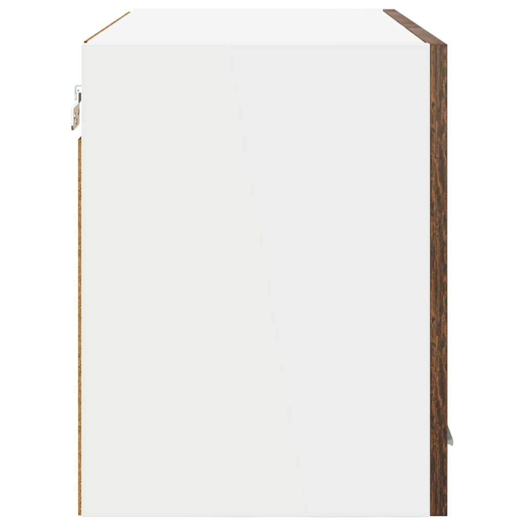 Hanging Cabinet with Door Riga 2 pcs Smoked Oak 60 x 31 x 40 cm