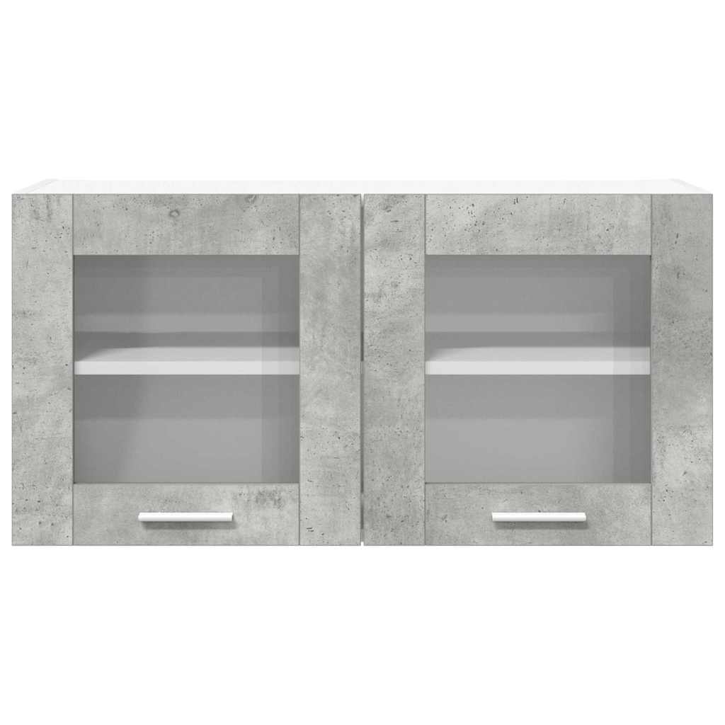 Hanging Cabinet Riga Concrete Grey and White 80 x 31 x 40 cm