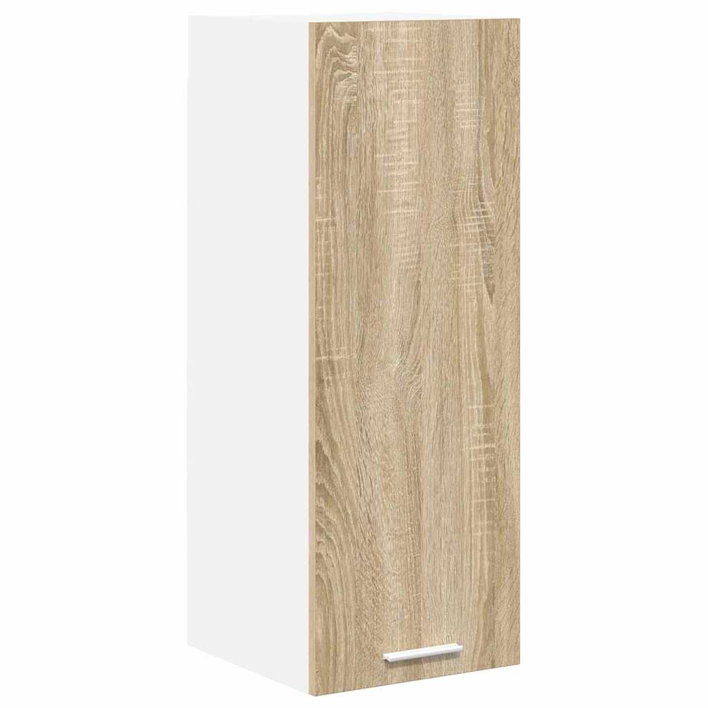 Hanging Cabinet Riga Sonoma Oak and White 30 x 31 x 80 cm