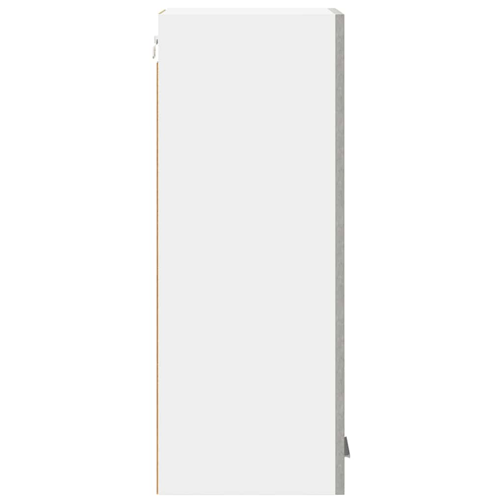 Hanging Cabinet Riga Concrete Grey and White 30 x 31 x 80 cm