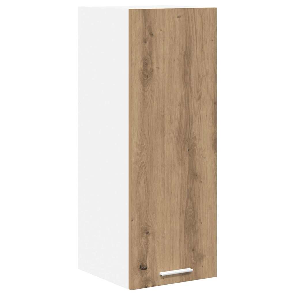 Hanging Cabinet with Shelf Riga 2 pcs Artisan Oak and White
