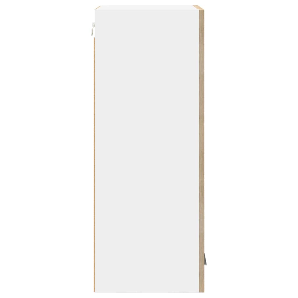 Hanging Cabinet Riga Sonoma Oak and White 40 x 31 x 80 cm