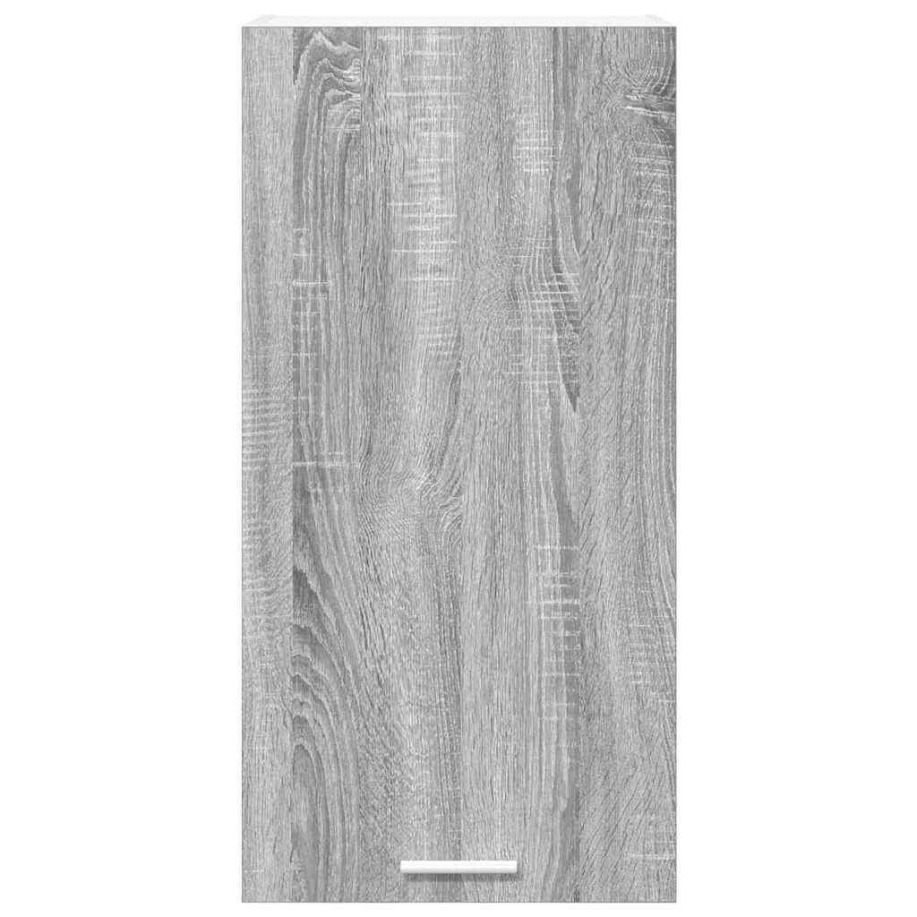 Hanging Cabinet Riga Grey Sonoma and White 40 x 31 x 80 cm