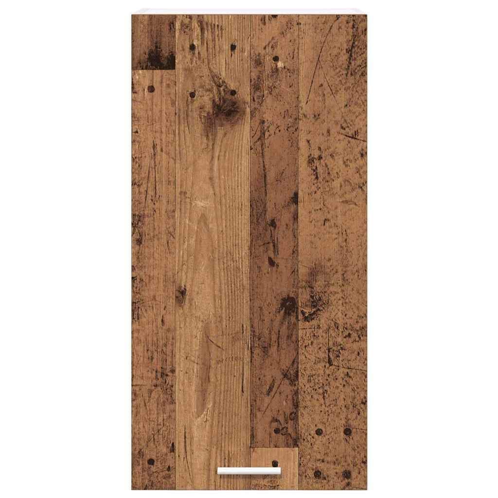 Hanging Cabinet Riga Old Wood and White 40 x 31 x 80 cm