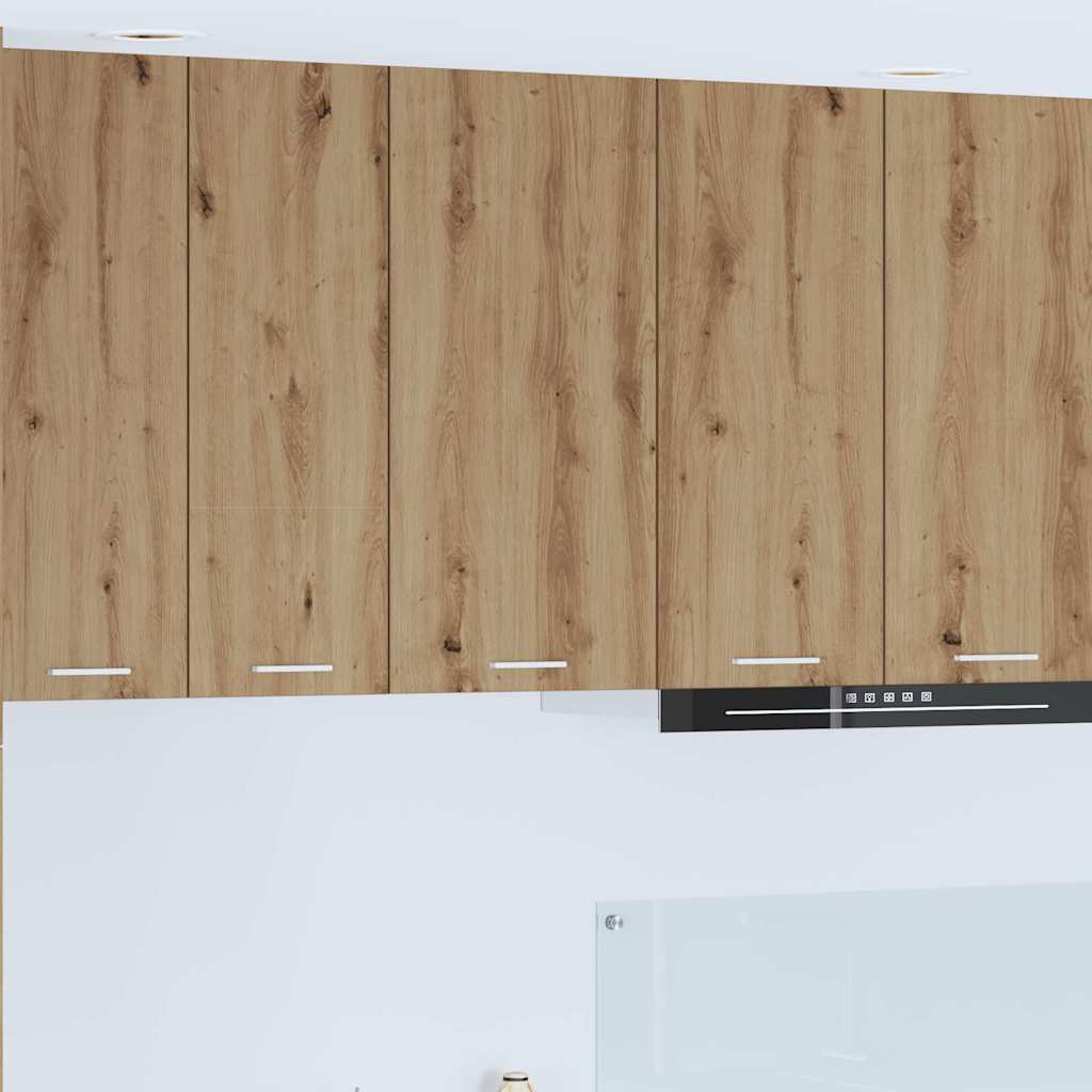 Hanging Cabinet Riga Artisan Oak and White 40 x 31 x 80 cm