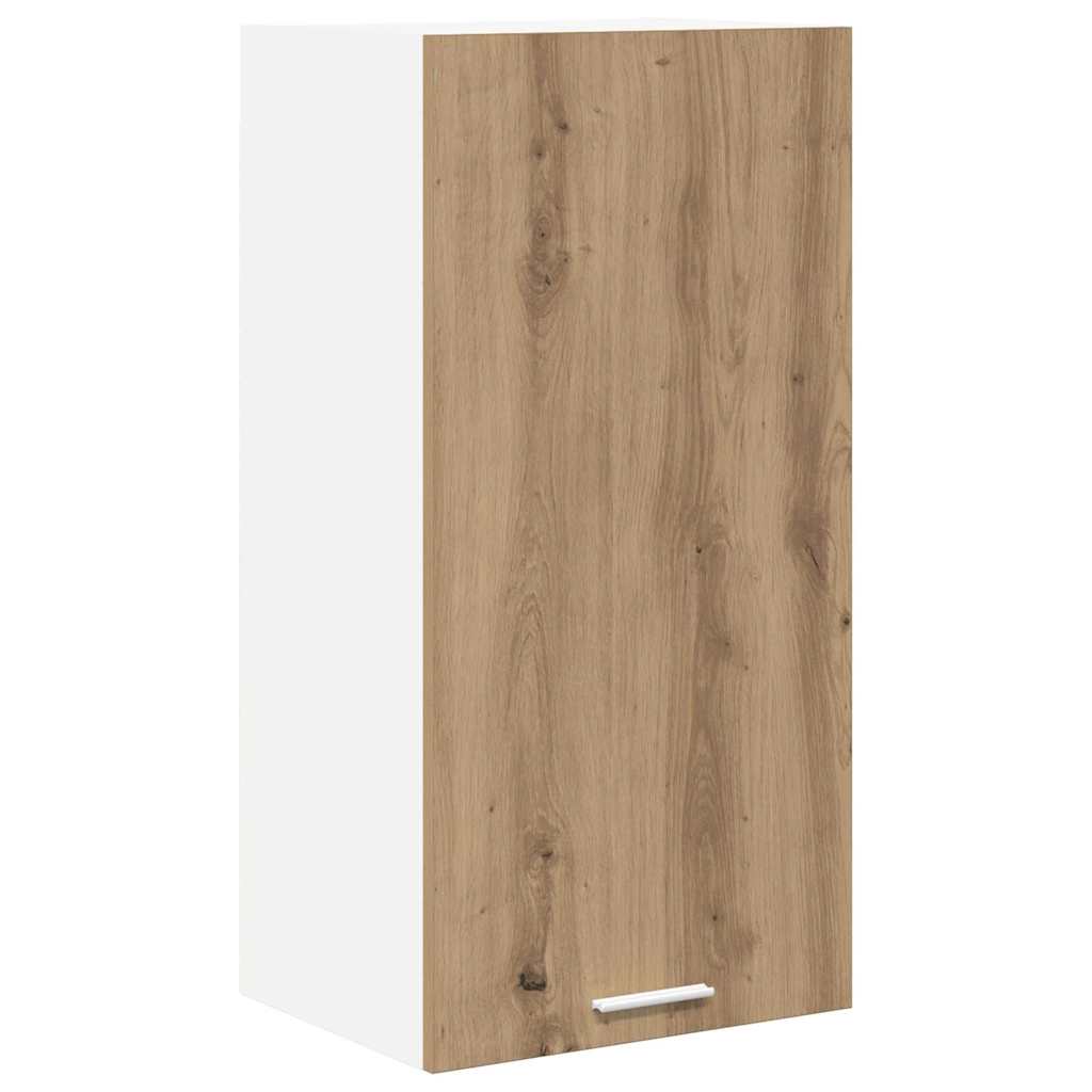Hanging Cabinet Riga Artisan Oak and White 40 x 31 x 80 cm