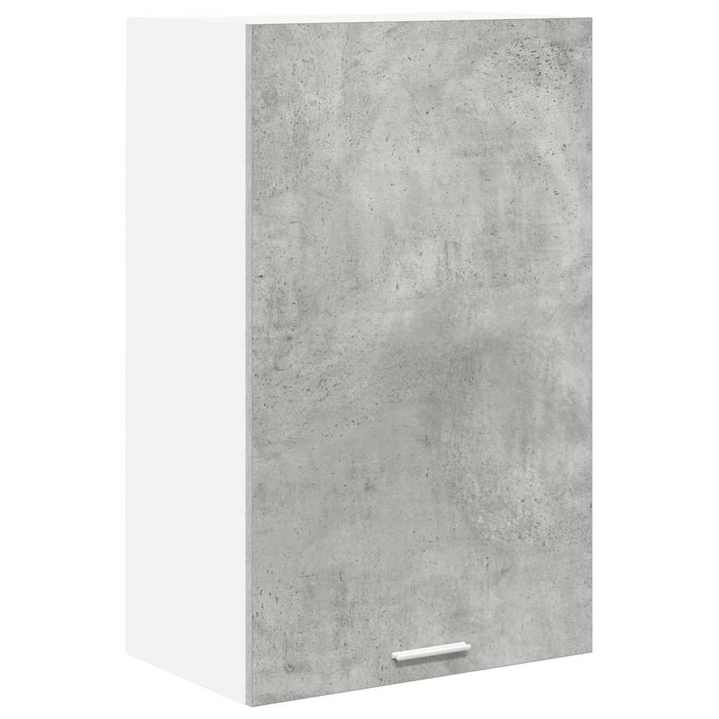 Hanging Cabinet Riga Concrete Grey and White 50 x 31 x 80 cm