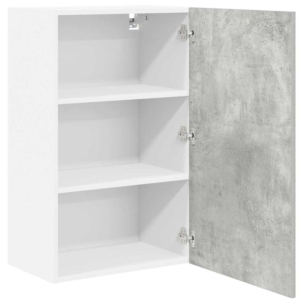Hanging Cabinet Riga Concrete Grey and White 50 x 31 x 80 cm