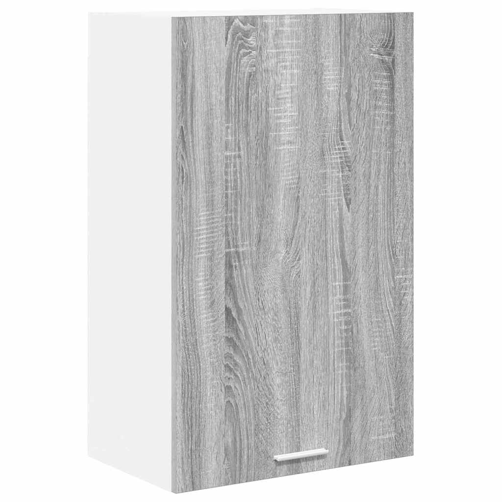 Hanging Cabinet Riga Grey Sonoma and White 50 x 31 x 80 cm