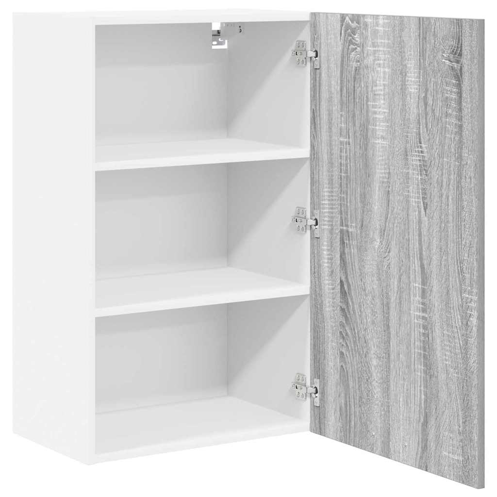 Hanging Cabinet Riga Grey Sonoma and White 50 x 31 x 80 cm