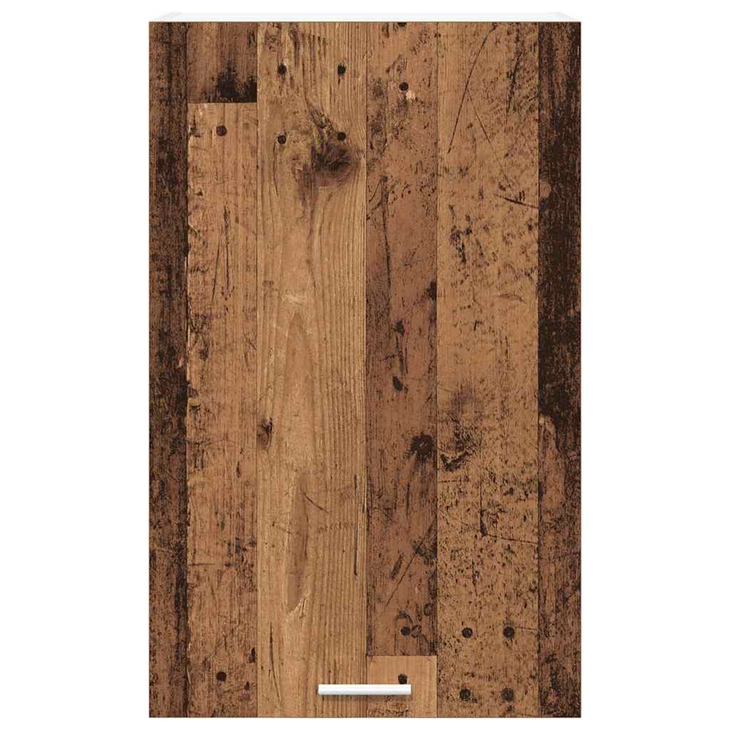 Hanging Cabinet Riga Old Wood and White 50 x 31 x 80 cm