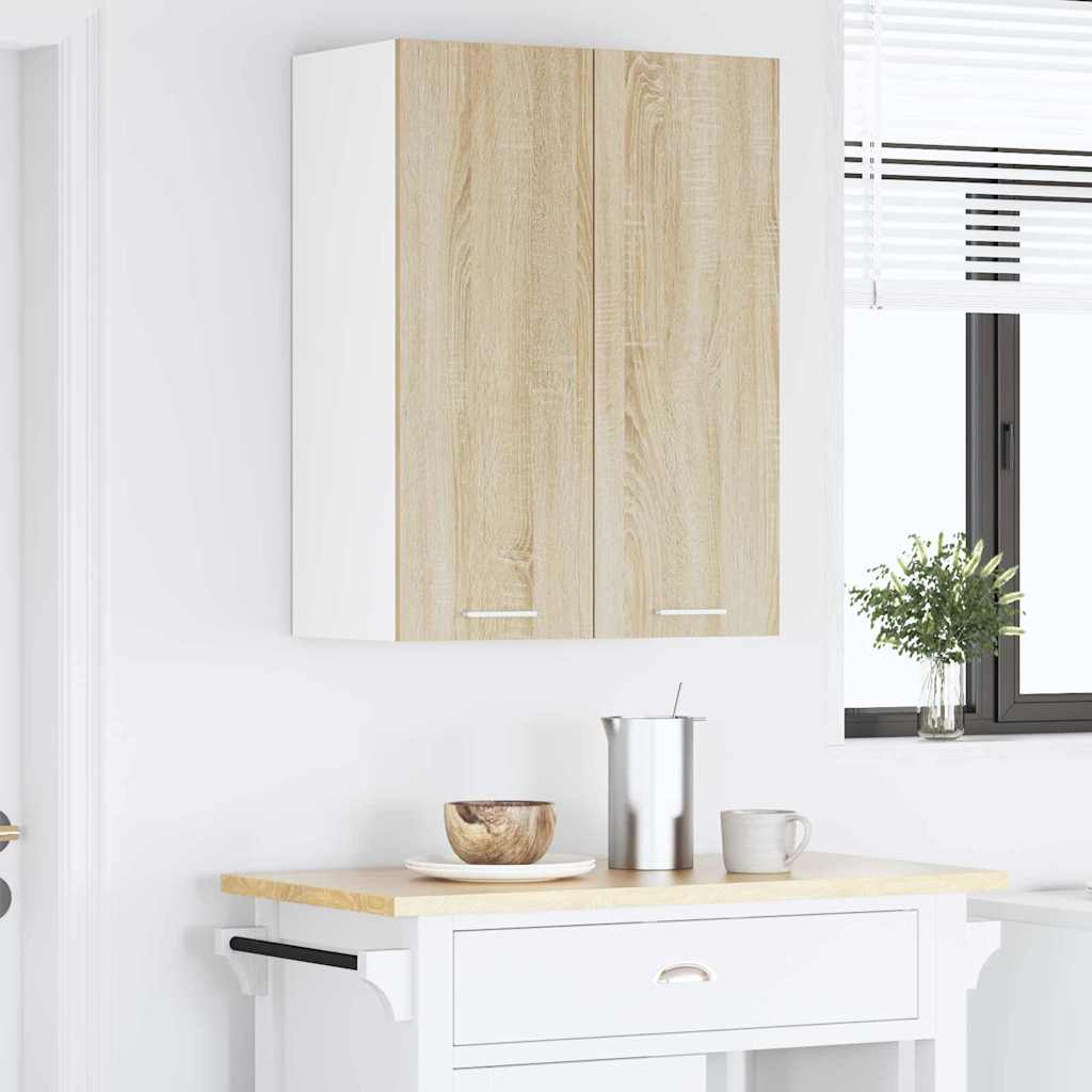 Hanging Cabinet Riga Sonoma Oak 60 x 31 x 80 cm Engineered Wood