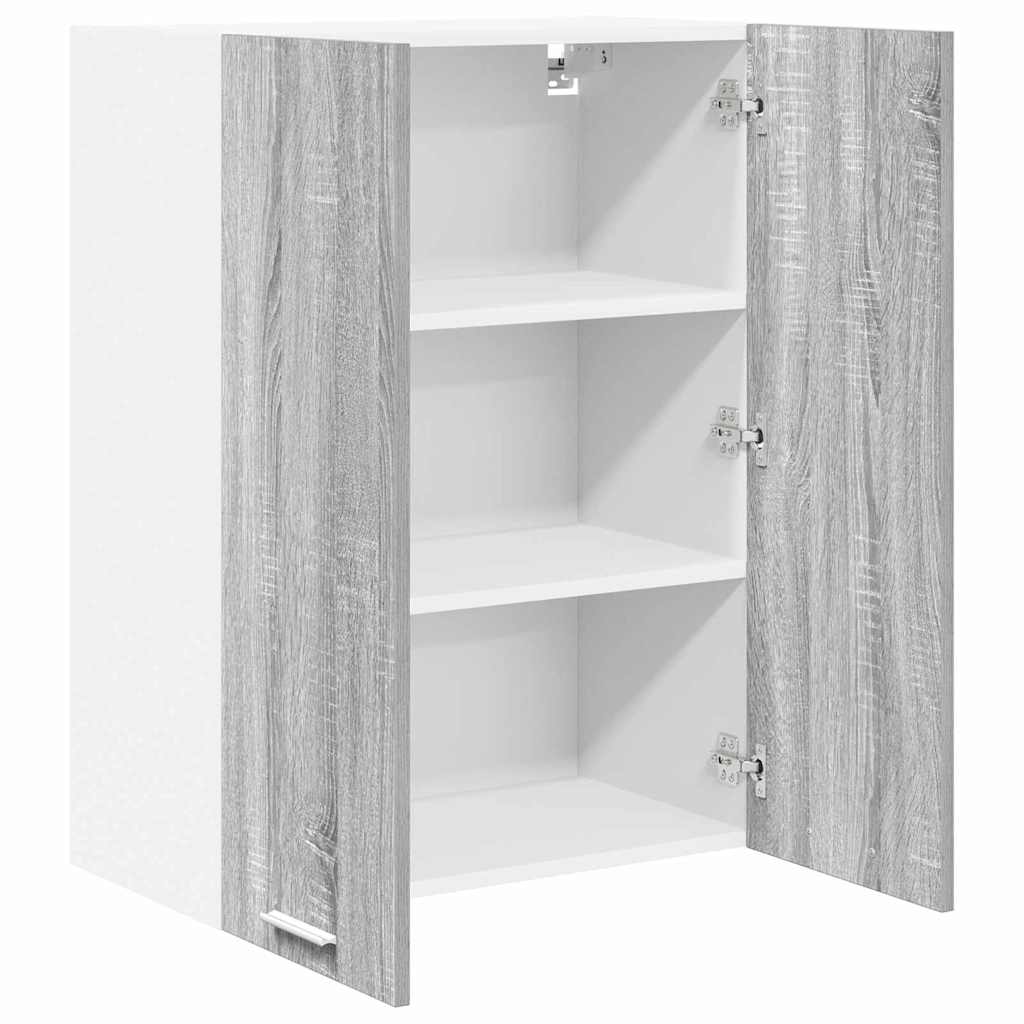 Hanging Cabinet with Shelf Riga Grey Sonoma 60 x 31 x 80 cm
