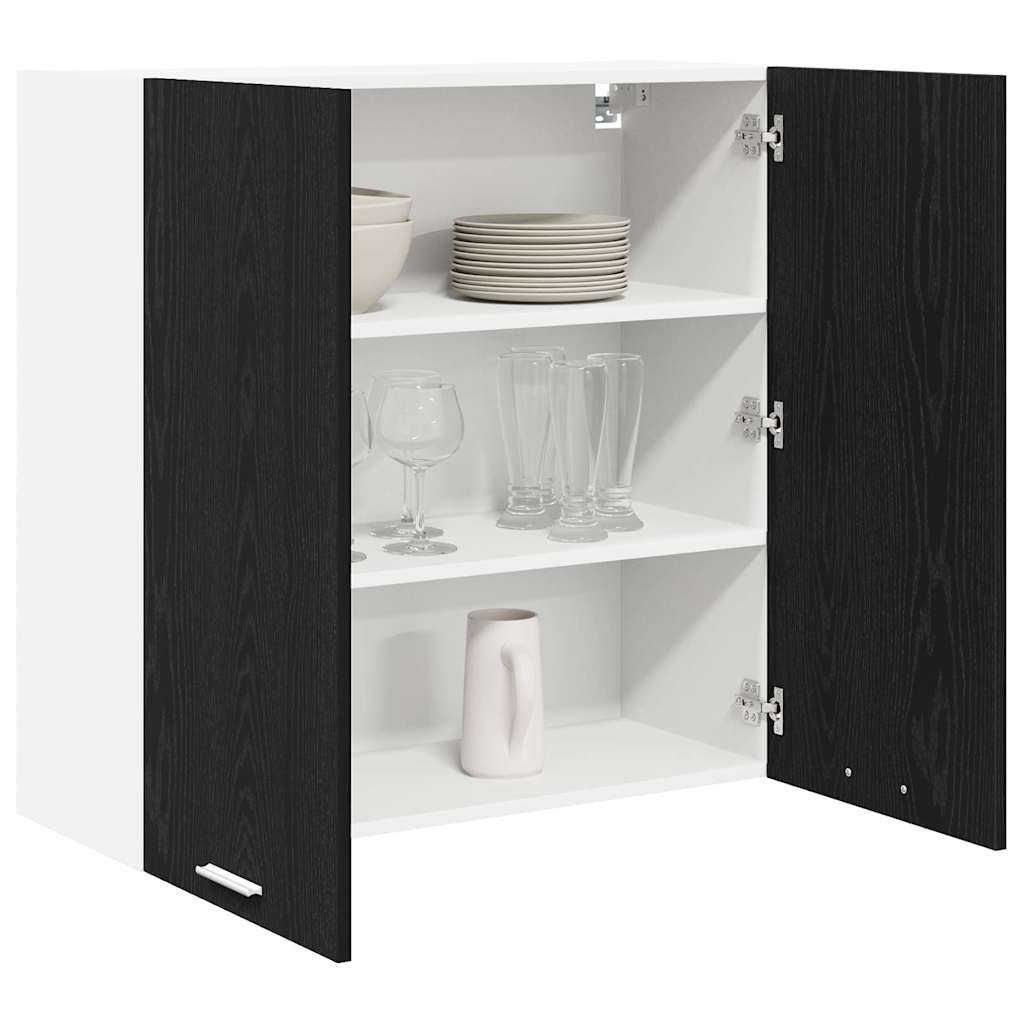 Hanging Cabinet Riga Black Oak 80 x 31 x 80 cm Engineered Wood