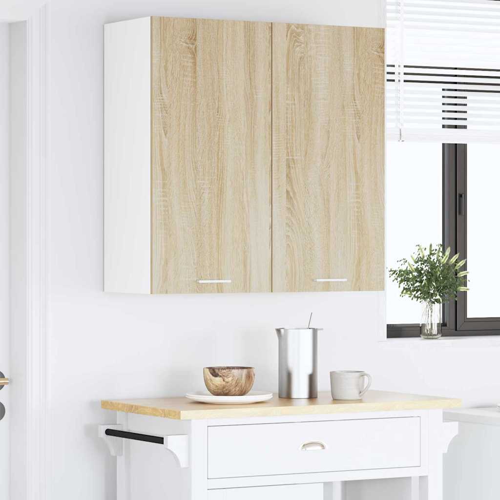 Hanging Cabinet Riga Sonoma Oak 80 x 31 x 80 cm Engineered Wood