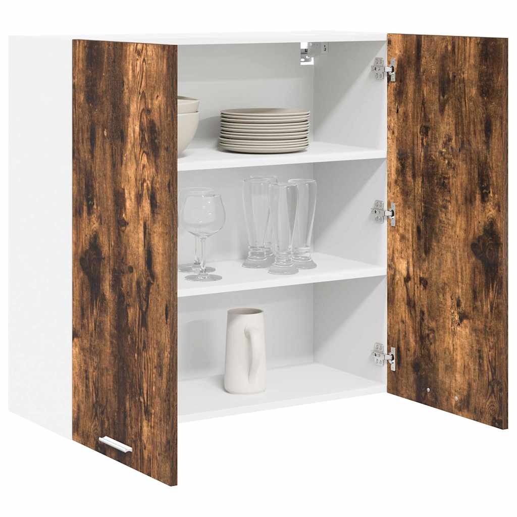Hanging Cabinet Riga Smoked Oak 80 x 31 x 80 cm Engineered Wood
