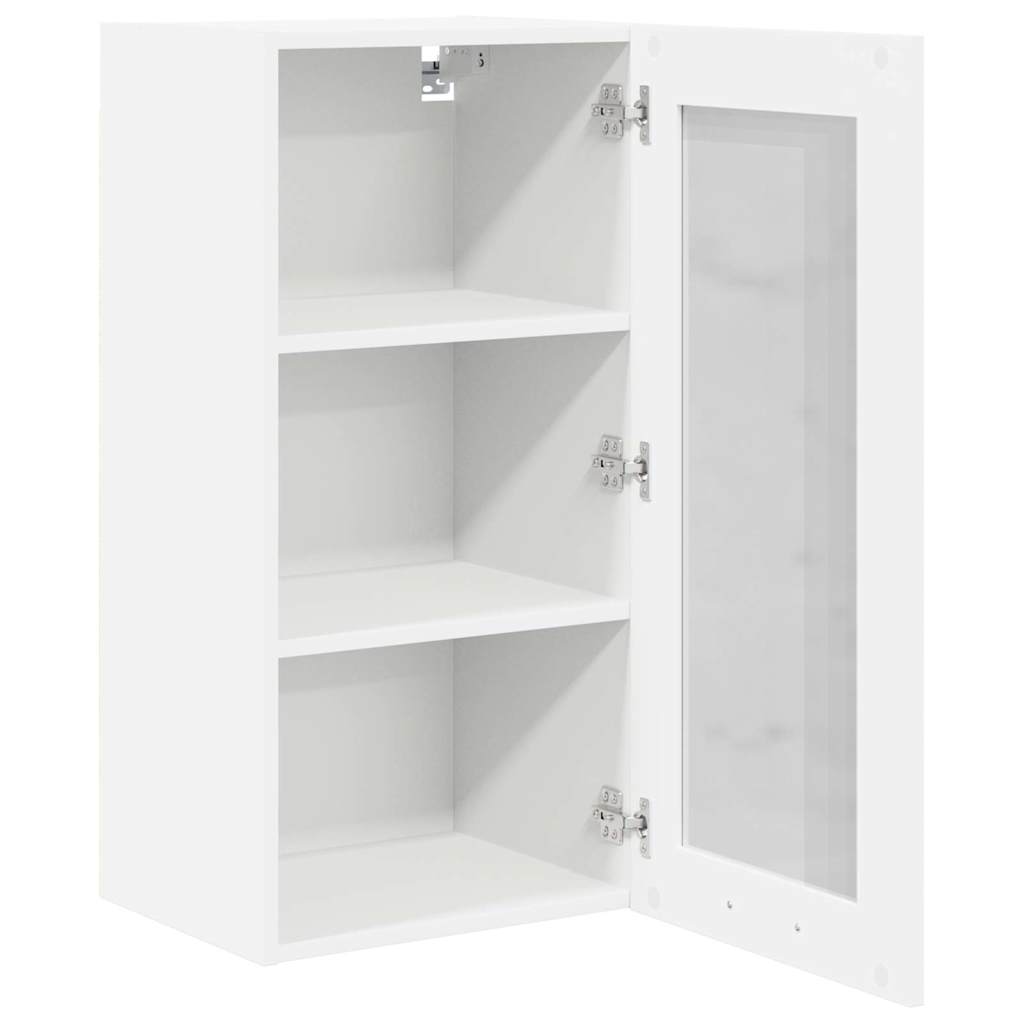Hanging Cabinet with Shelf Riga 2 pcs White 40 x 31 x 80 cm