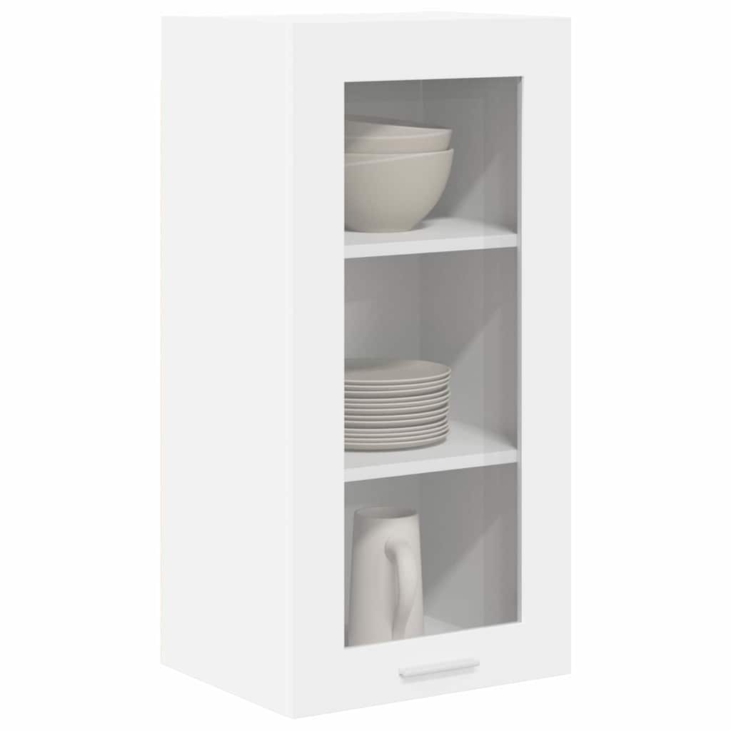 Hanging Cabinet with Shelf Riga 2 pcs White 40 x 31 x 80 cm