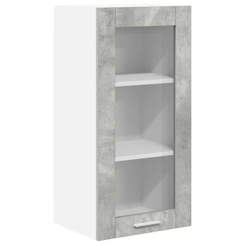 Hanging Cabinet Riga 2 pcs Concrete Grey 40 x 31 x 80 cm