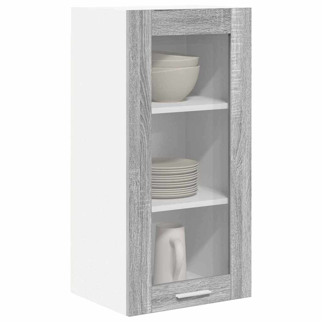 Hanging Cabinet with Shelf Riga Grey Sonoma 40 x 31 x 80 cm
