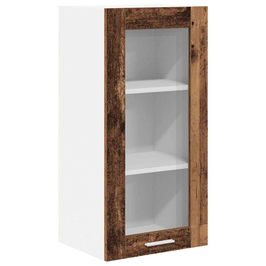 Hanging Cabinet with Shelf Riga 2 pcs Old Wood 40 x 31 x 80 cm