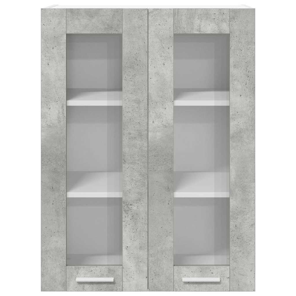 Hanging Cabinet with Shelf Riga Concrete Grey 60 x 31 x 80 cm