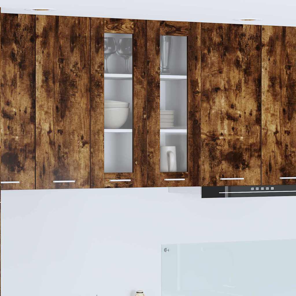 Hanging Cabinet Riga Smoked Oak 60 x 31 x 80 cm Engineered Wood