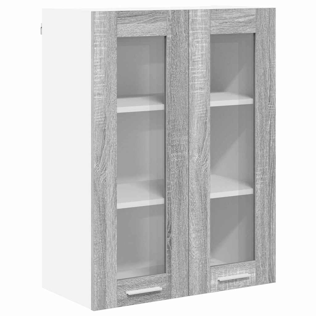 Hanging Cabinet with Shelf Riga Grey Sonoma 60 x 31 x 80 cm
